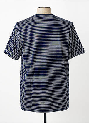 T-shirt broderie manches courtes bleu FYNCH-HATTON homme