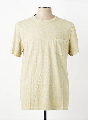 T-shirt tissage chiné manches courtes vert FYNCH-HATTON homme