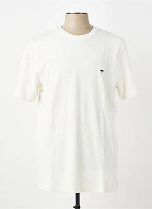 T-shirt broderie manches courtes beige FYNCH-HATTON homme