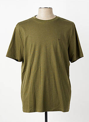 T-shirt broderie manches courtes vert FYNCH-HATTON homme