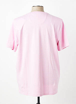 T-shirt broderie manches courtes rose FYNCH-HATTON homme