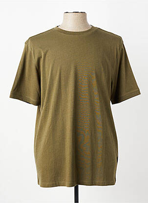 T-shirt broderie manches courtes vert FYNCH-HATTON homme