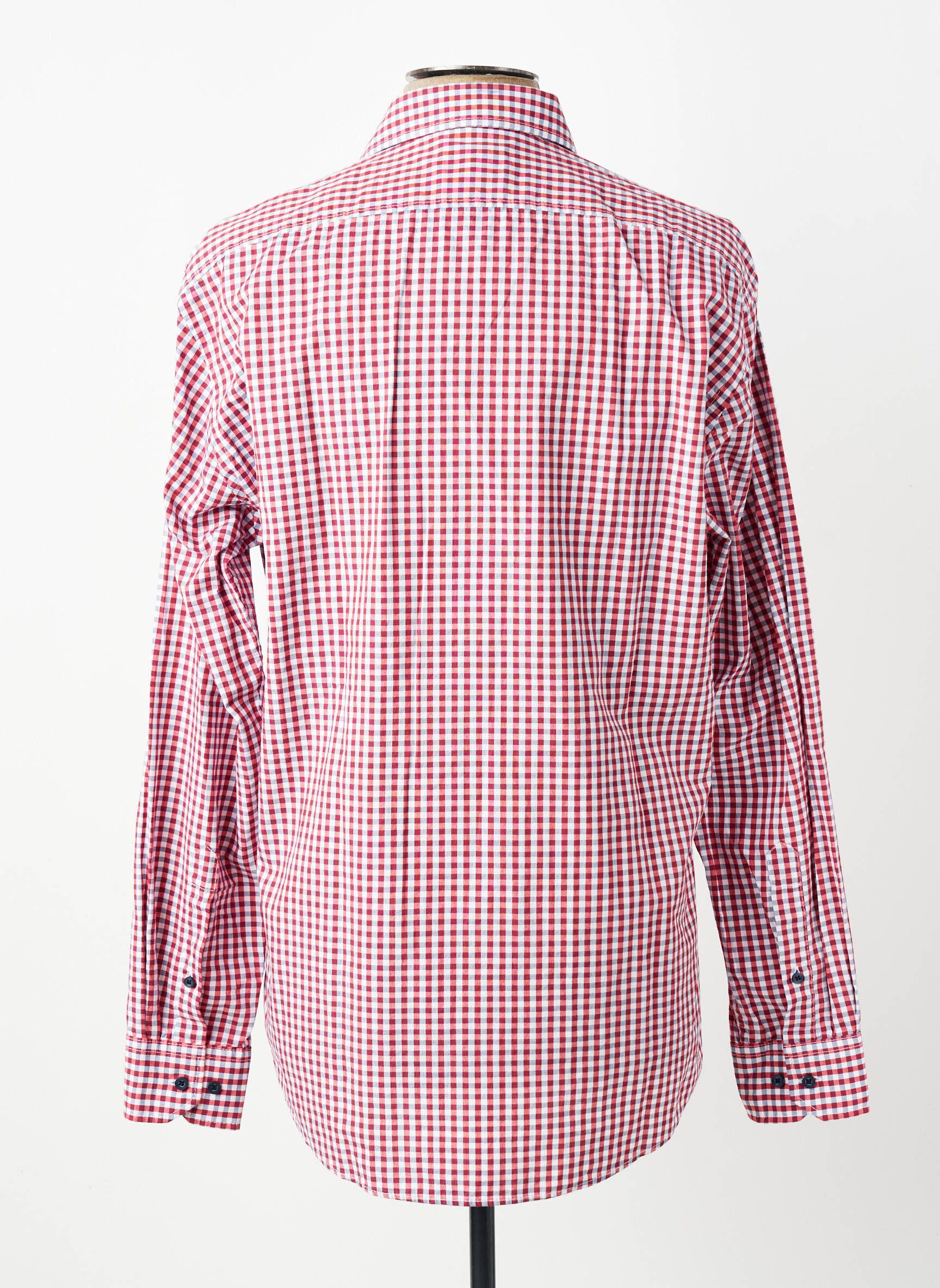 Chemise manches longues coupe cintrée rouge MARVELIS homme