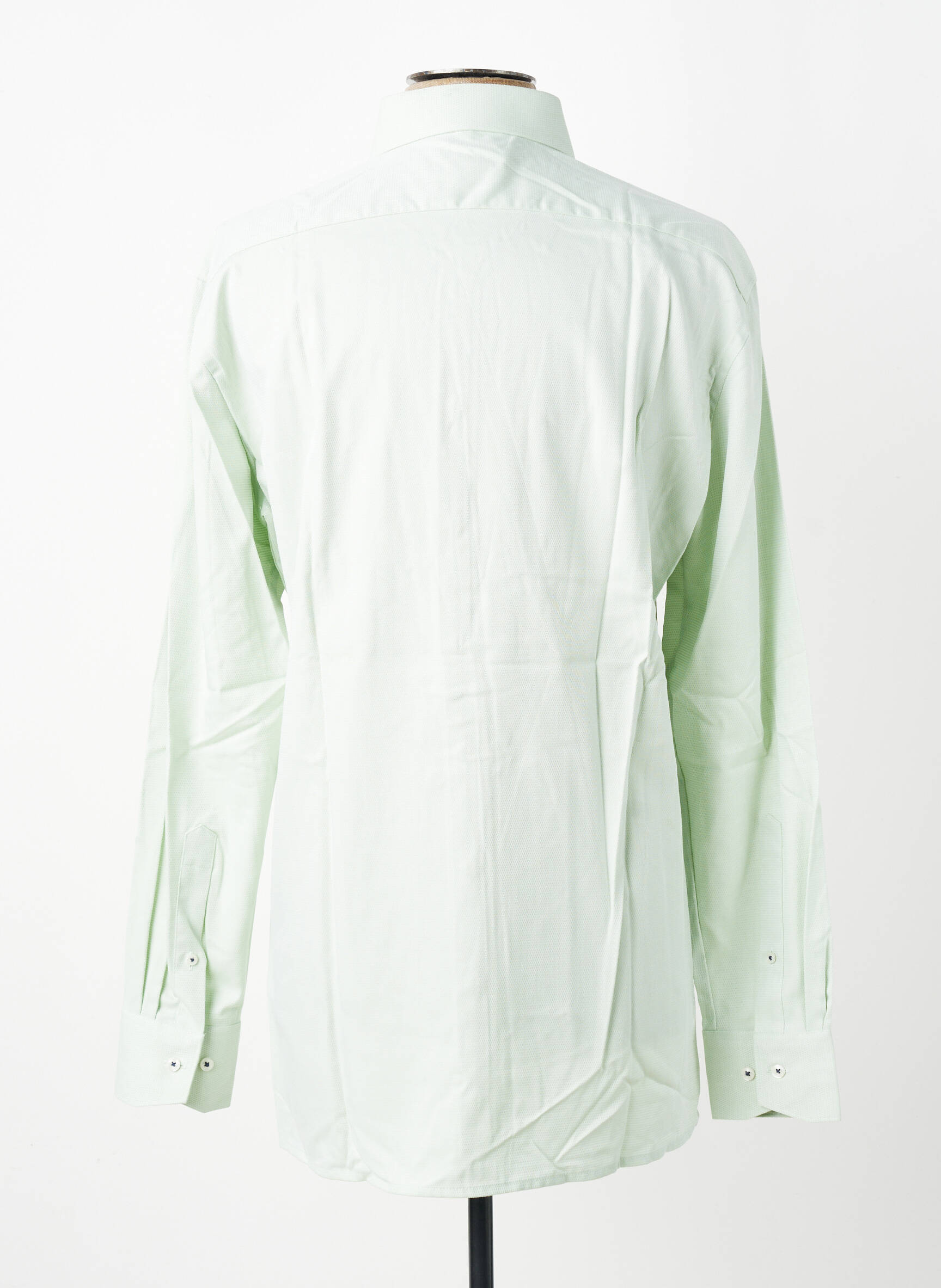 Chemise manches longues poches vert MARVELIS homme