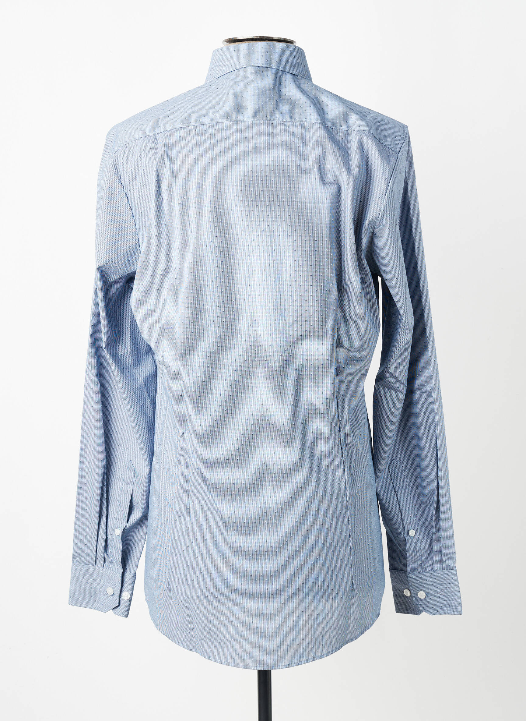 Chemise manches longues coupe cintrée bleu MARVELIS homme