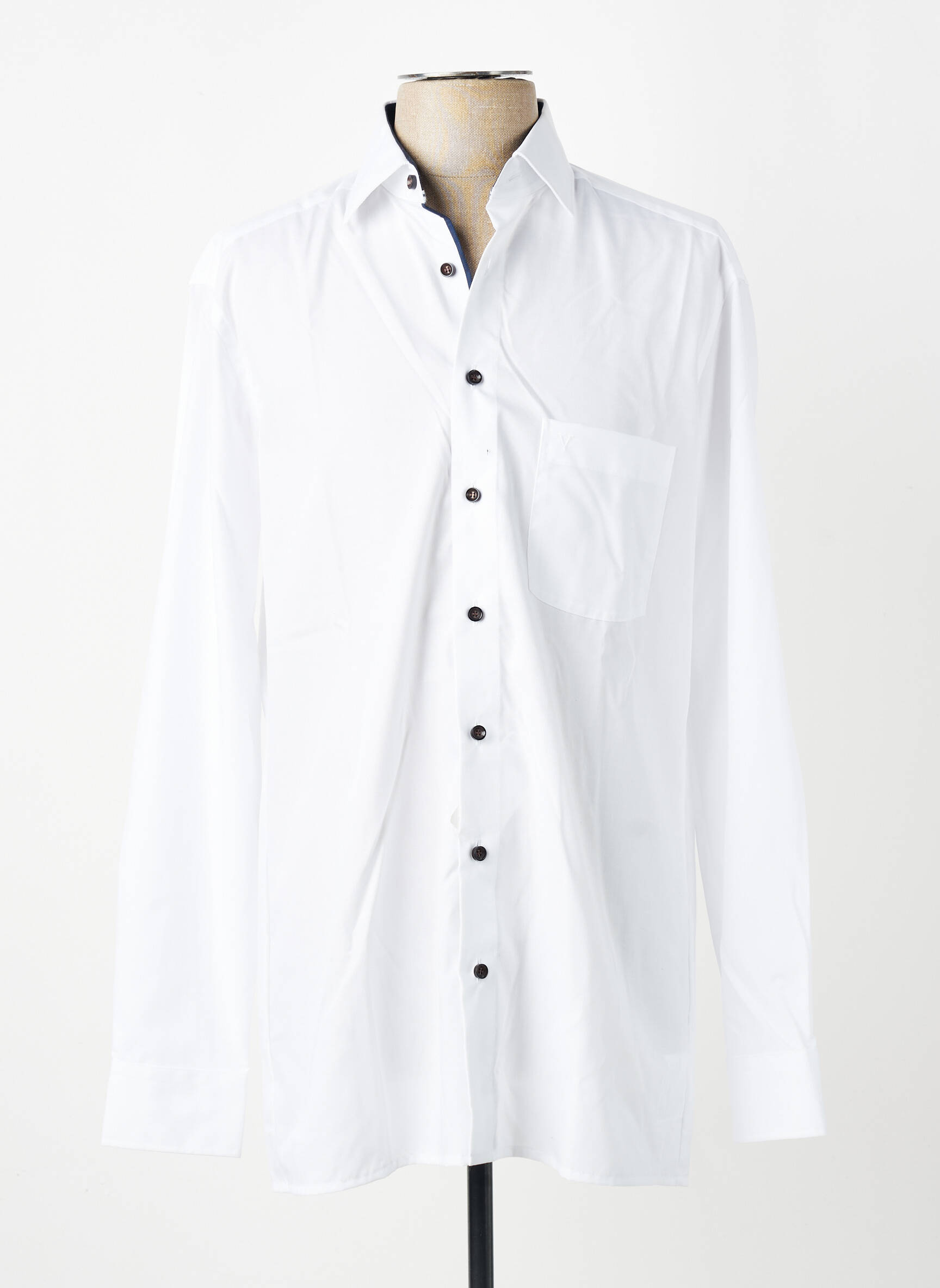 Chemise manches longues poches blanc MARVELIS homme