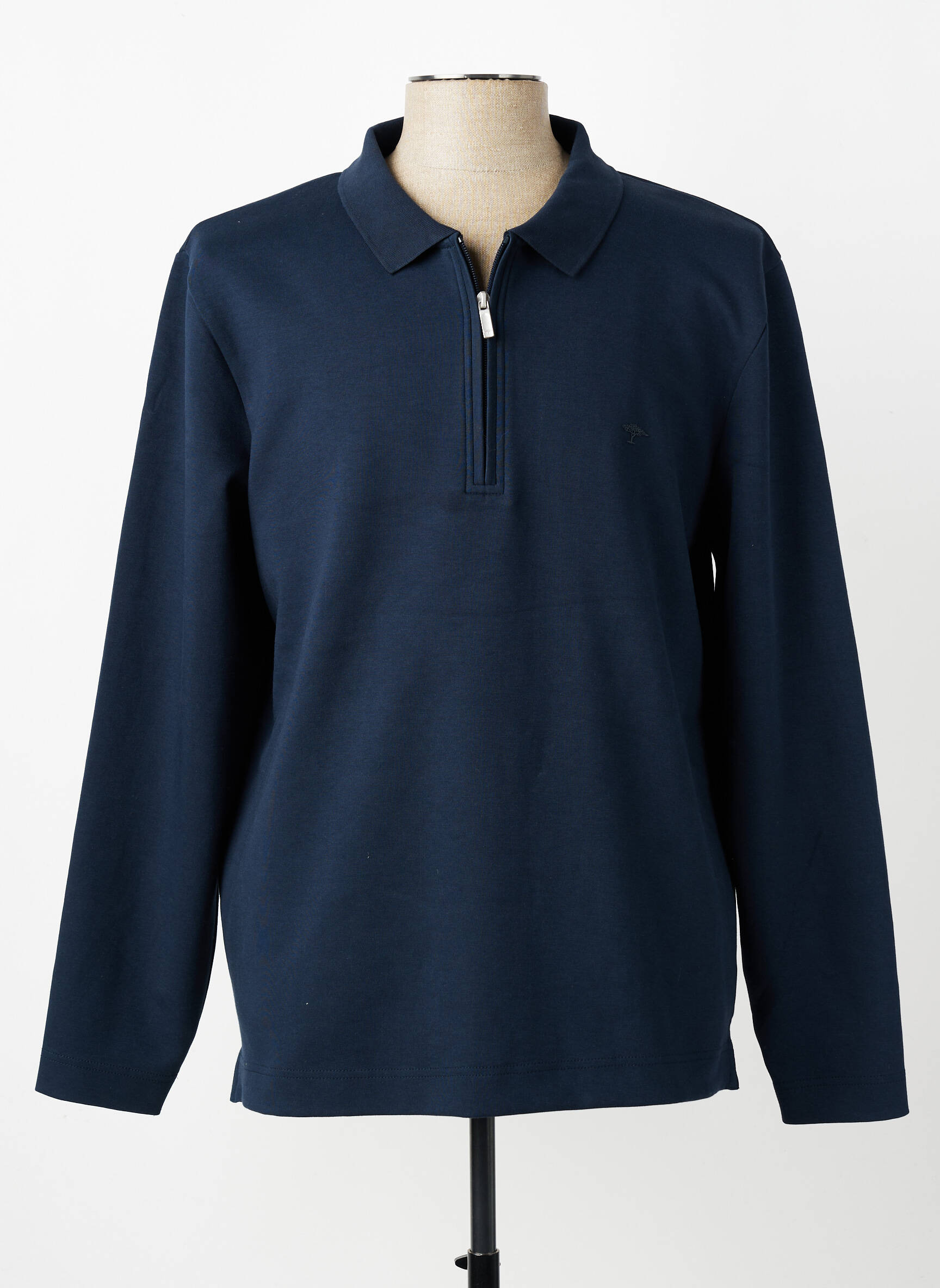 Sweat-shirt stretch manches longues bleu FYNCH-HATTON homme