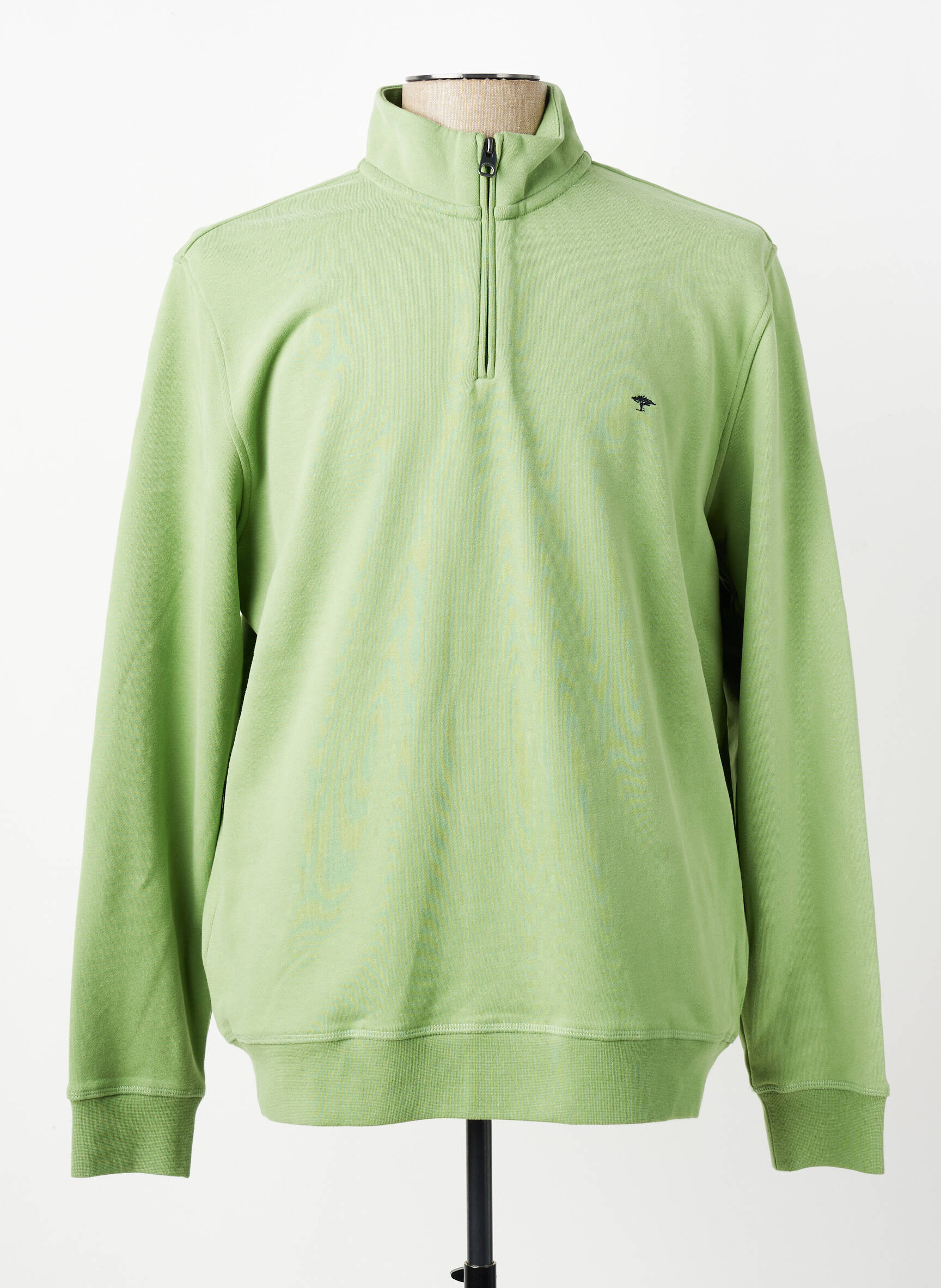 Sweat-shirt stretch manches longues vert FYNCH-HATTON homme