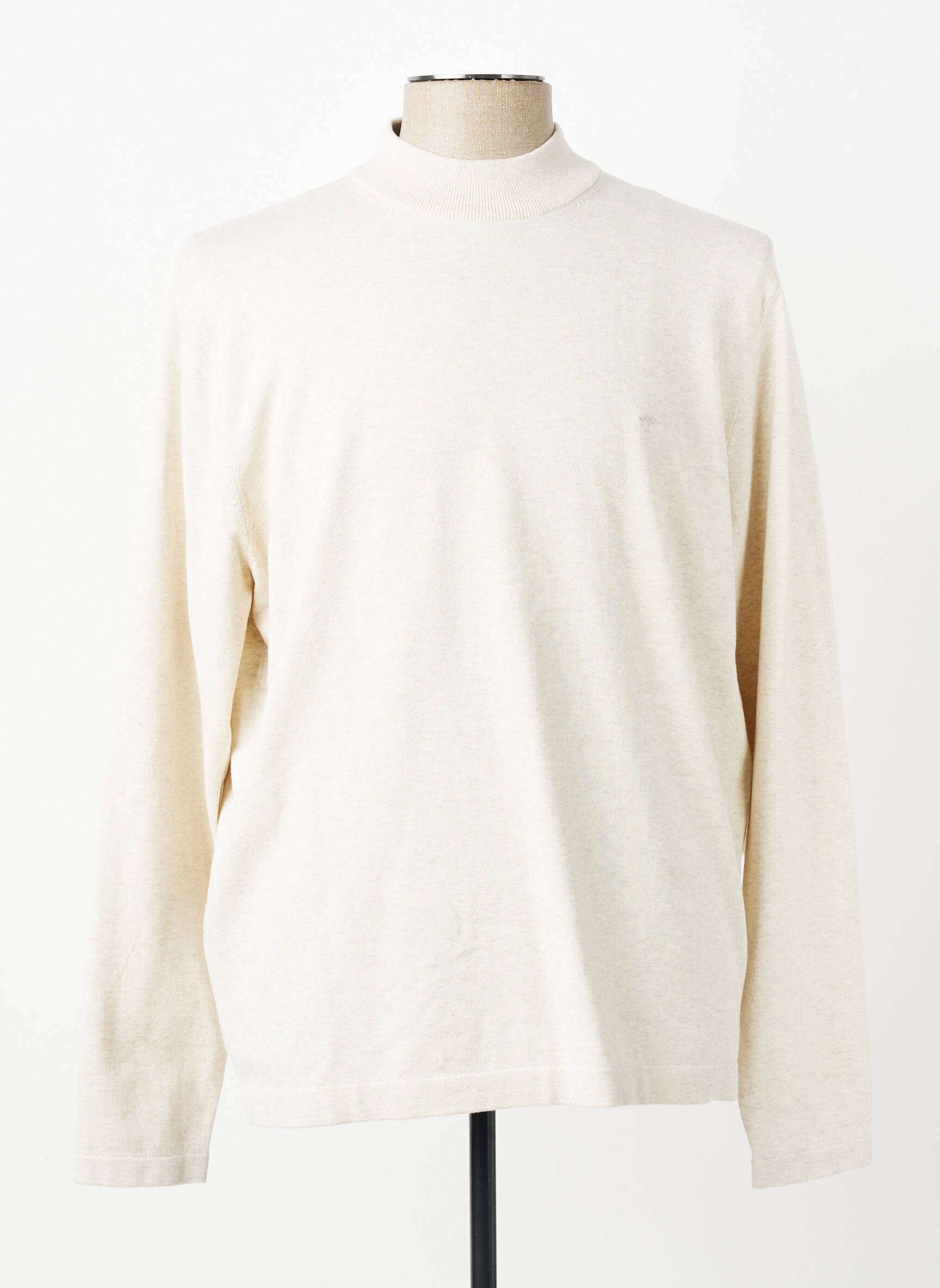 Pull stretch manches longues beige FYNCH-HATTON homme