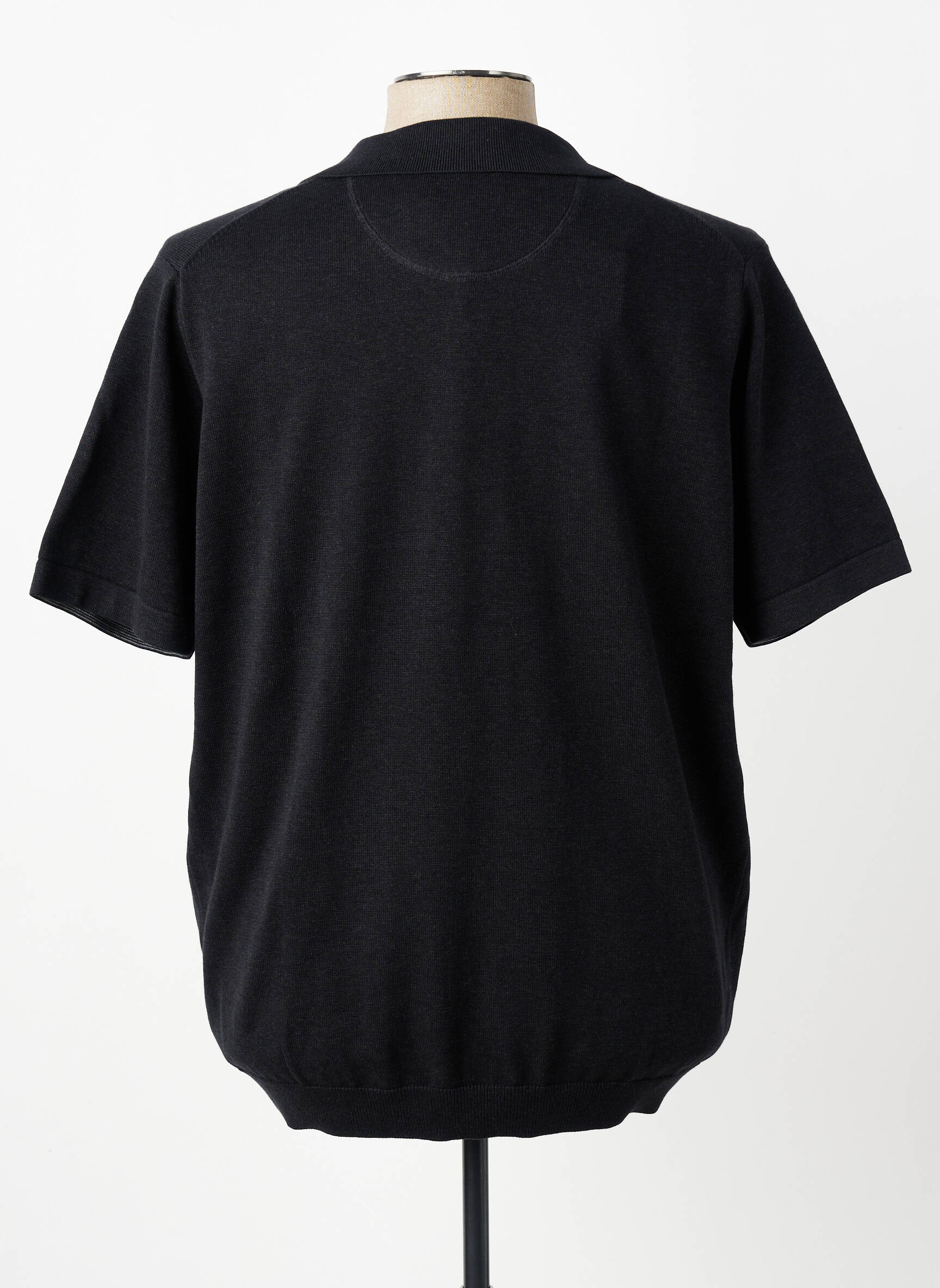 Pull col polo manches courtes gris FYNCH-HATTON homme