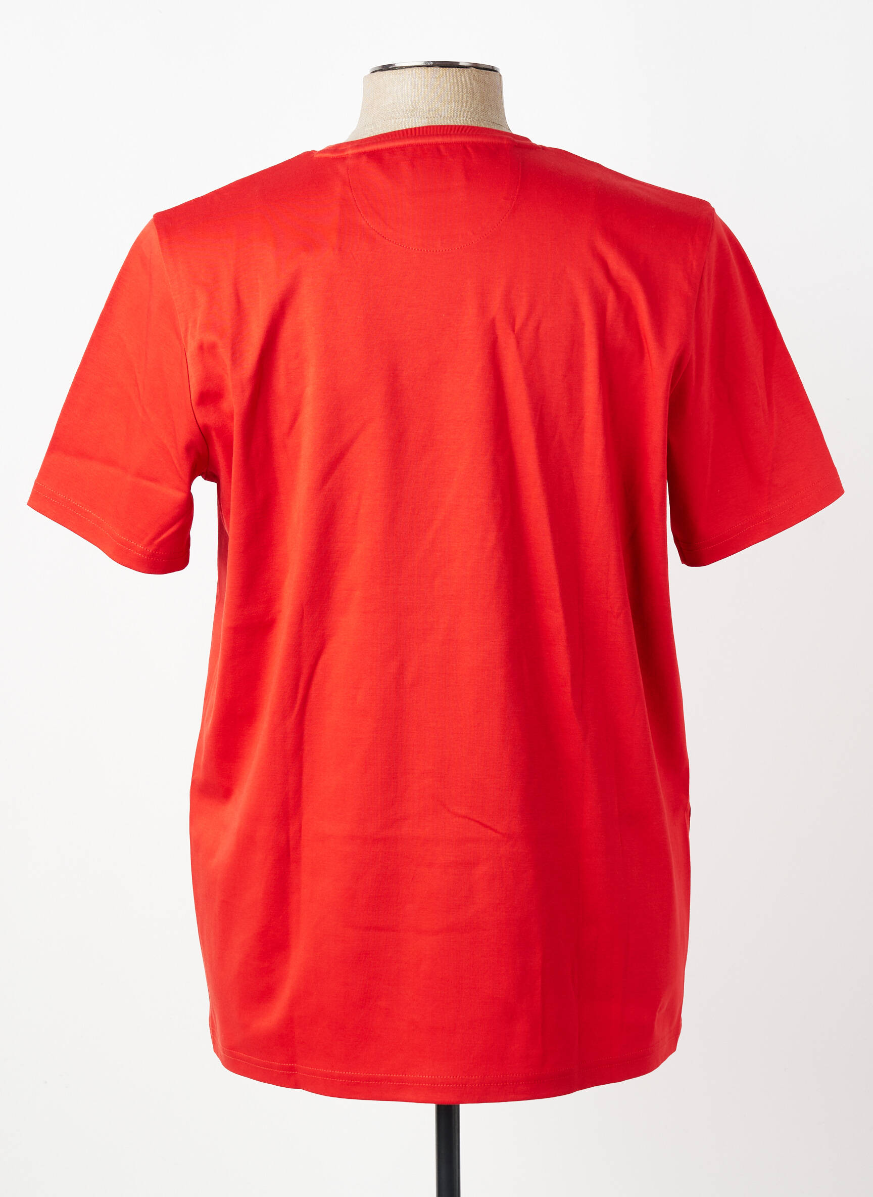 T-shirt broderie manches courtes rouge FYNCH-HATTON homme
