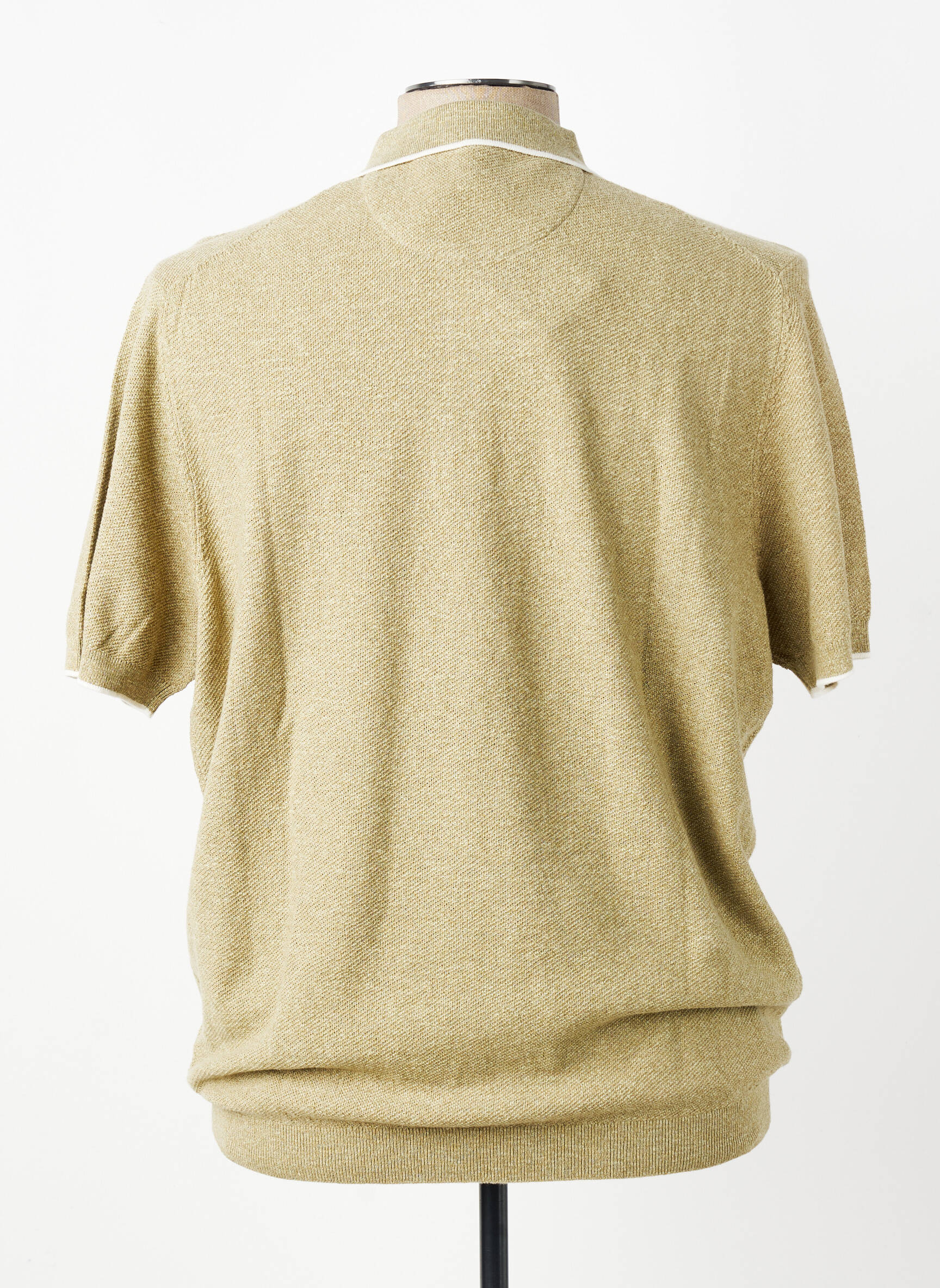 Pull col polo manches courtes vert FYNCH-HATTON homme