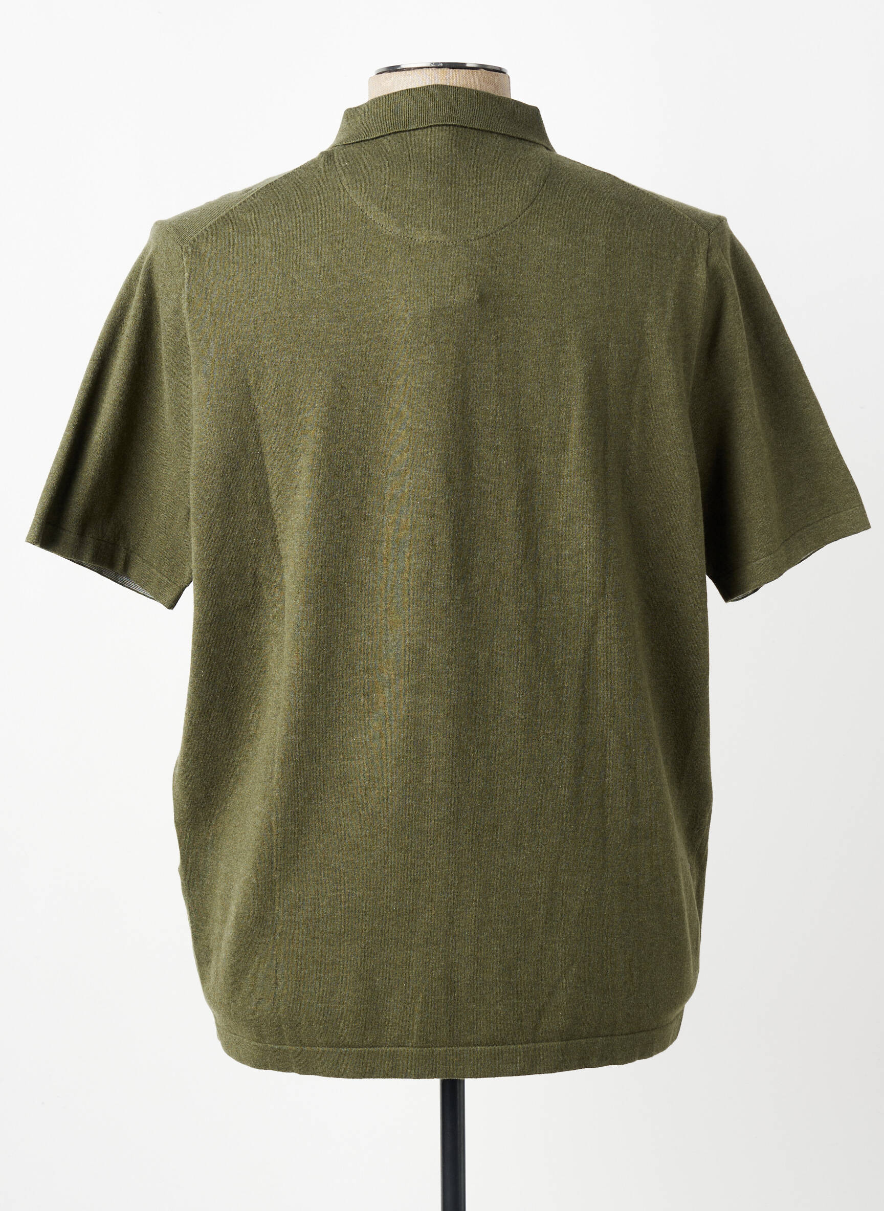 Pull col polo manches courtes vert FYNCH-HATTON homme