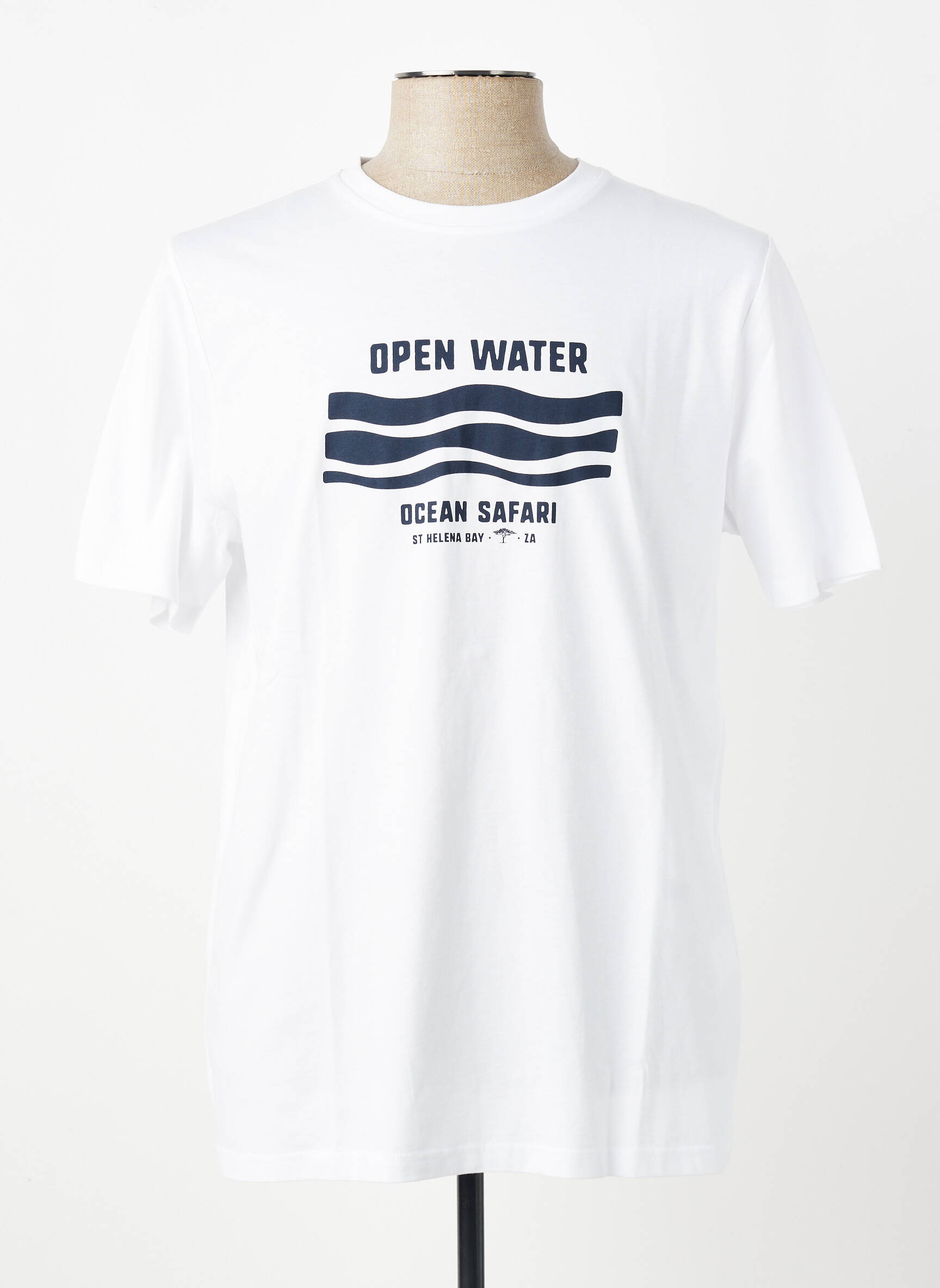 T-shirt stretch manches courtes blanc FYNCH-HATTON homme