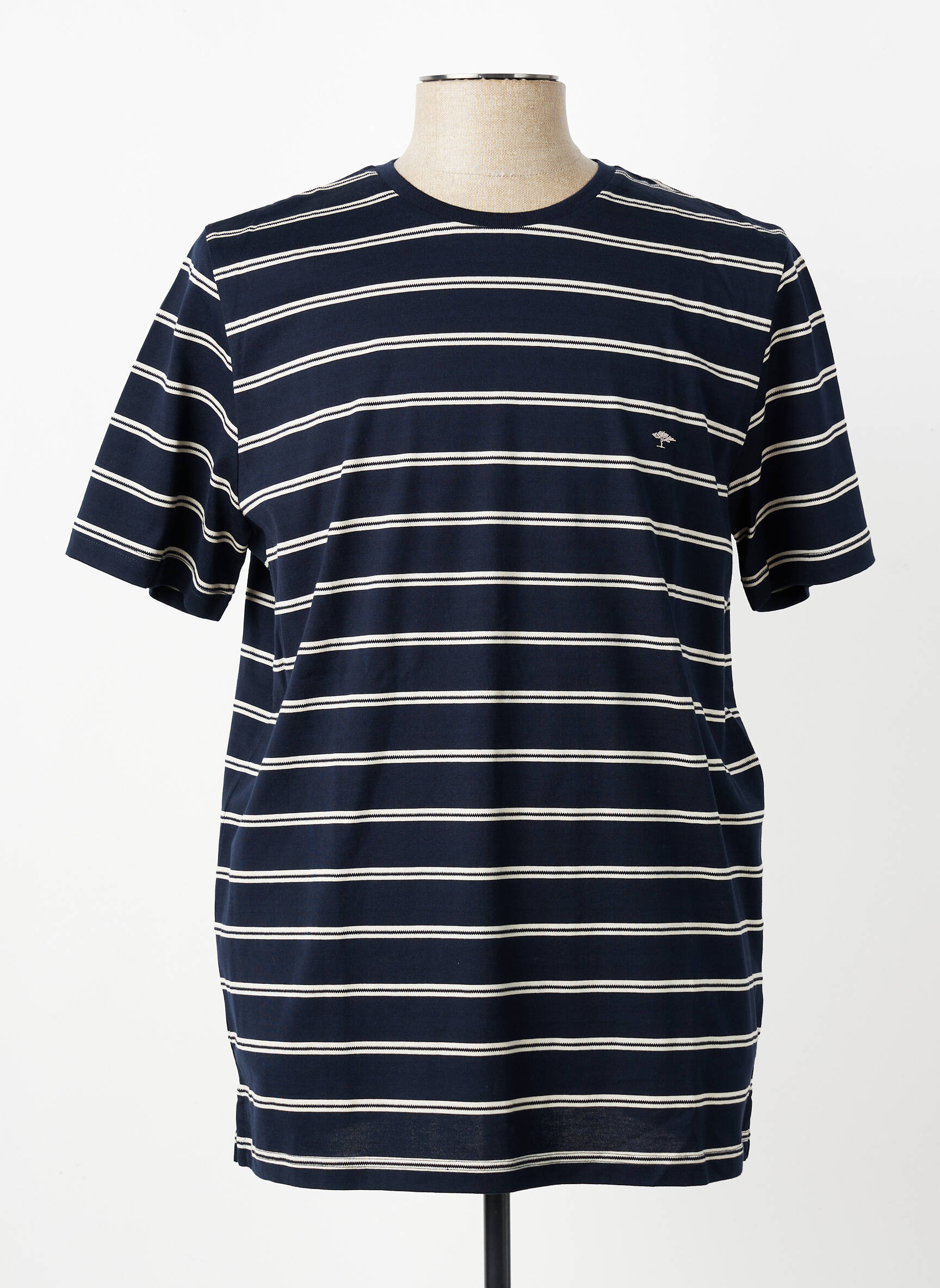 T-shirt coupe cintrée manches courtes bleu FYNCH-HATTON homme