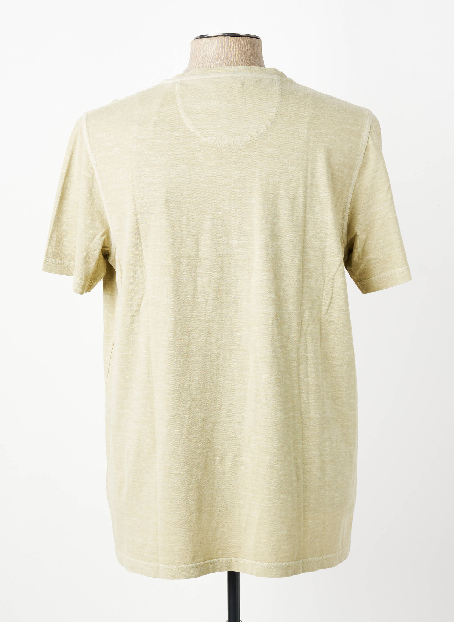 T-shirt tissage chiné manches courtes vert FYNCH-HATTON homme