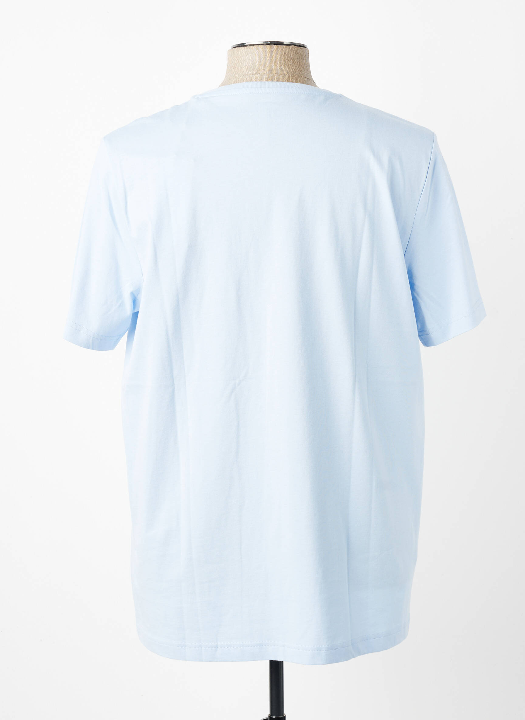 T-shirt broderie manches courtes bleu FYNCH-HATTON homme