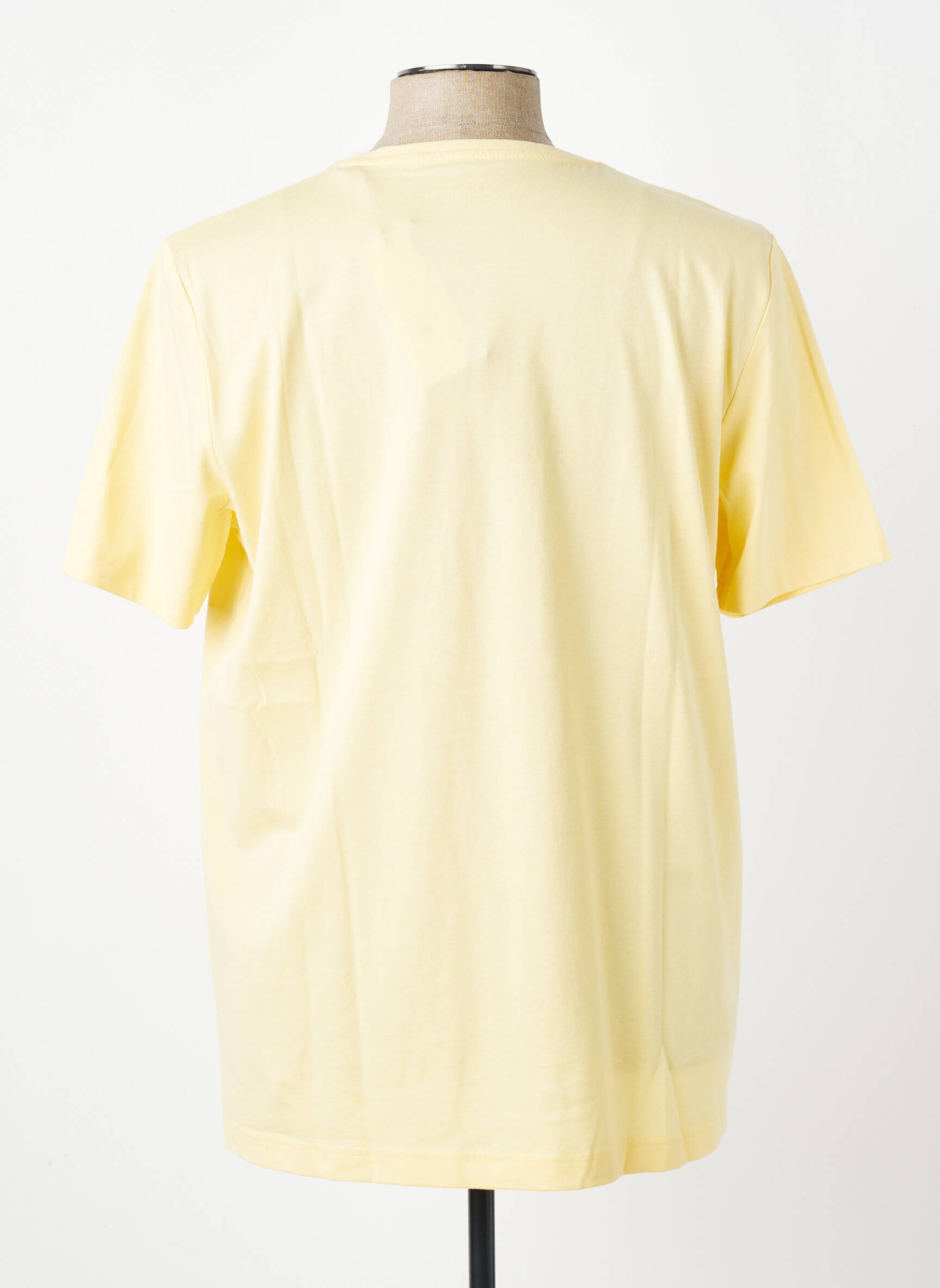 T-shirt broderie manches courtes jaune FYNCH-HATTON homme