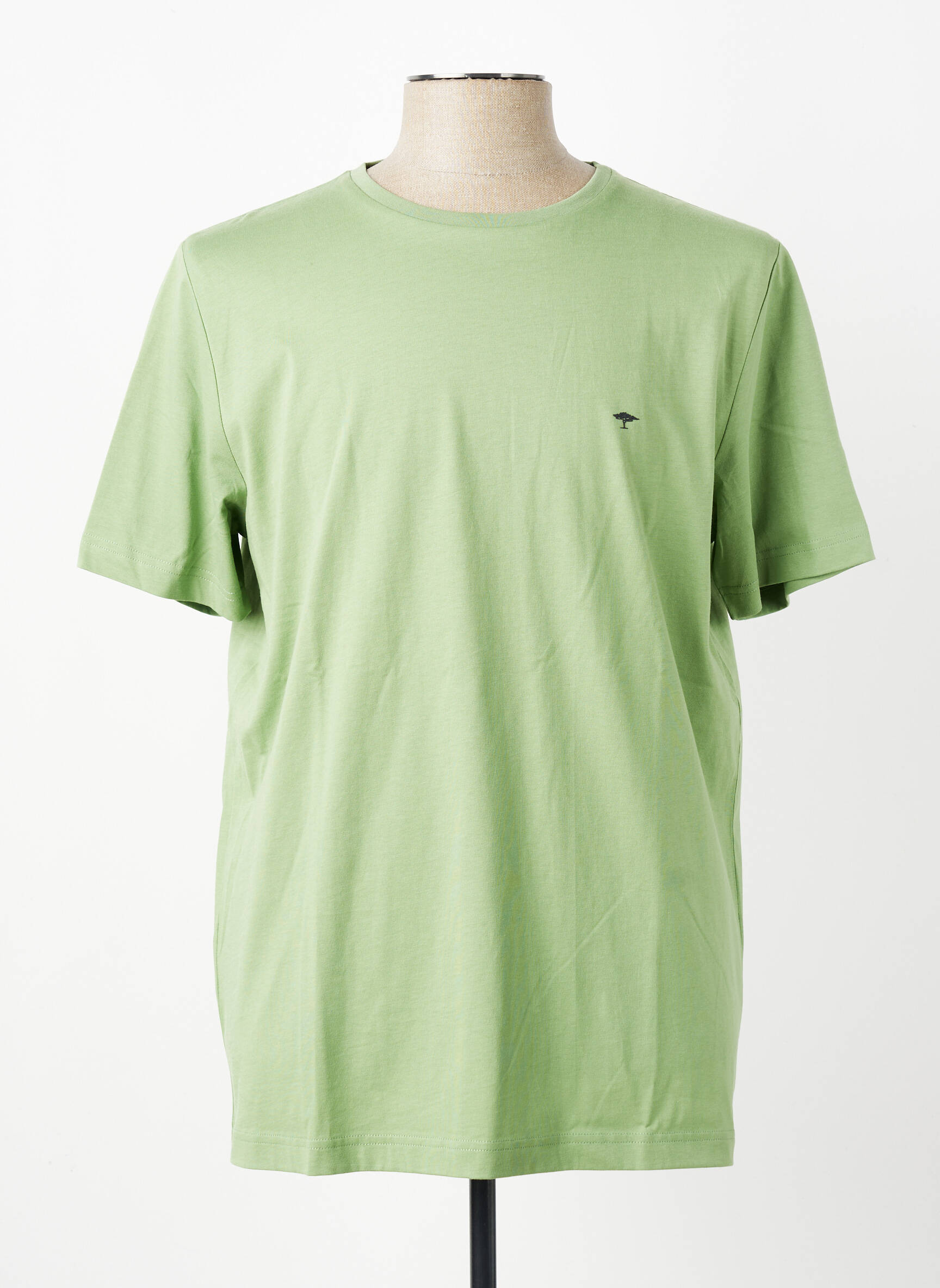 T-shirt broderie manches courtes vert FYNCH-HATTON homme