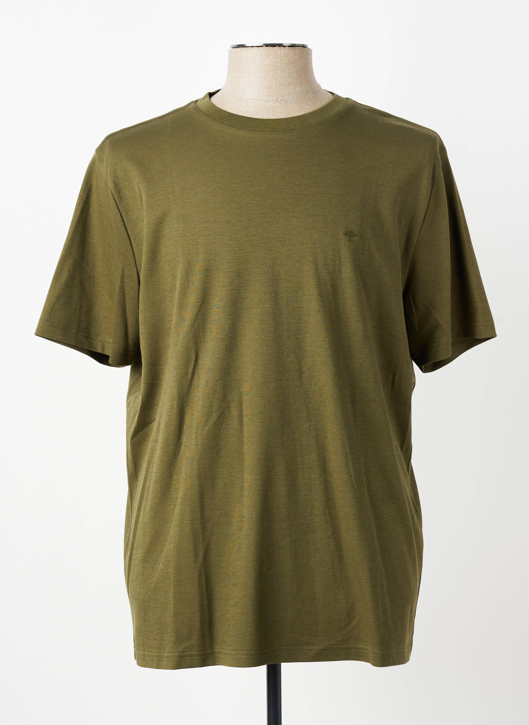 T-shirt broderie manches courtes vert FYNCH-HATTON homme
