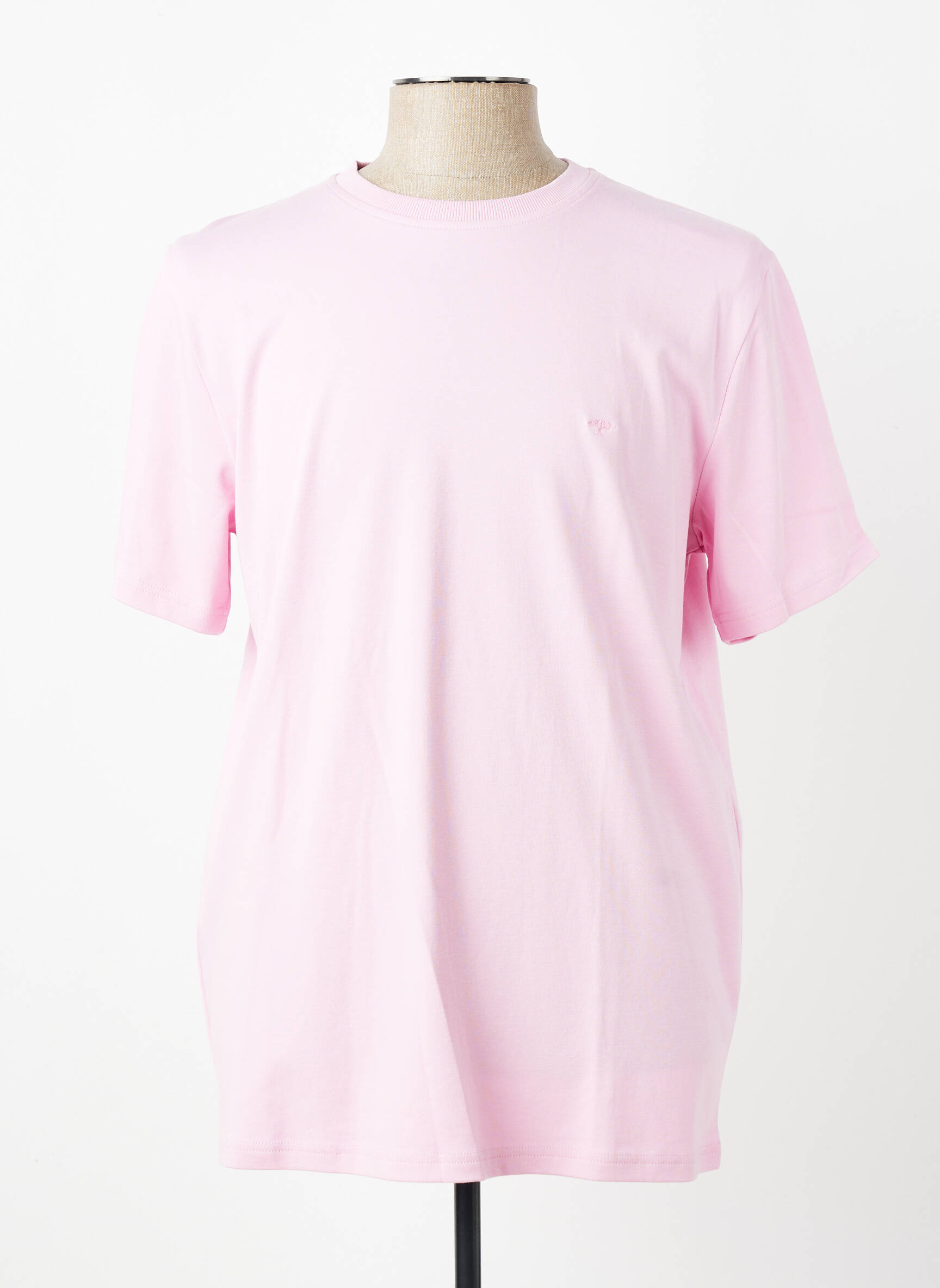 T-shirt broderie manches courtes rose FYNCH-HATTON homme