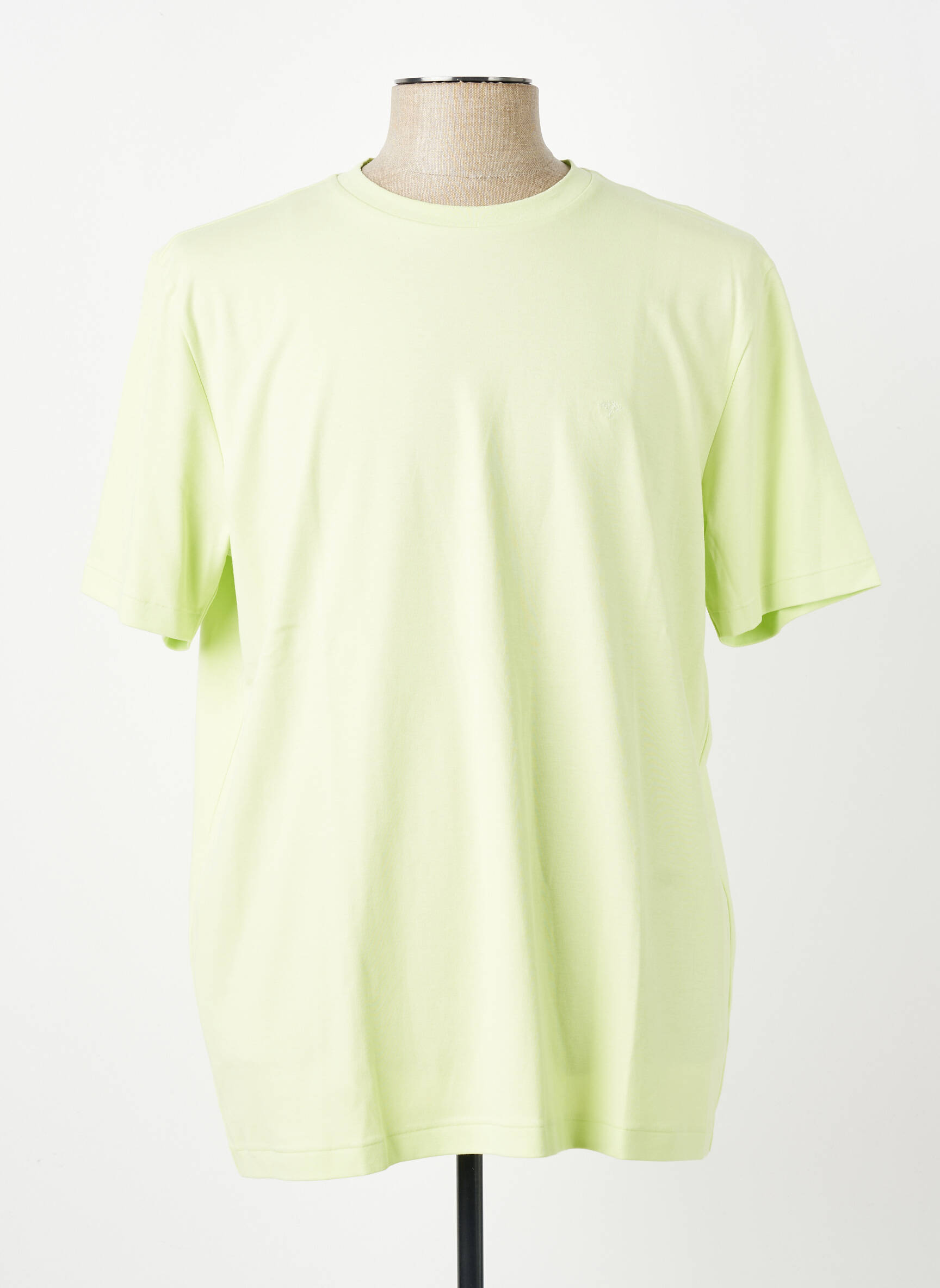 T-shirt broderie manches courtes vert clair FYNCH-HATTON homme