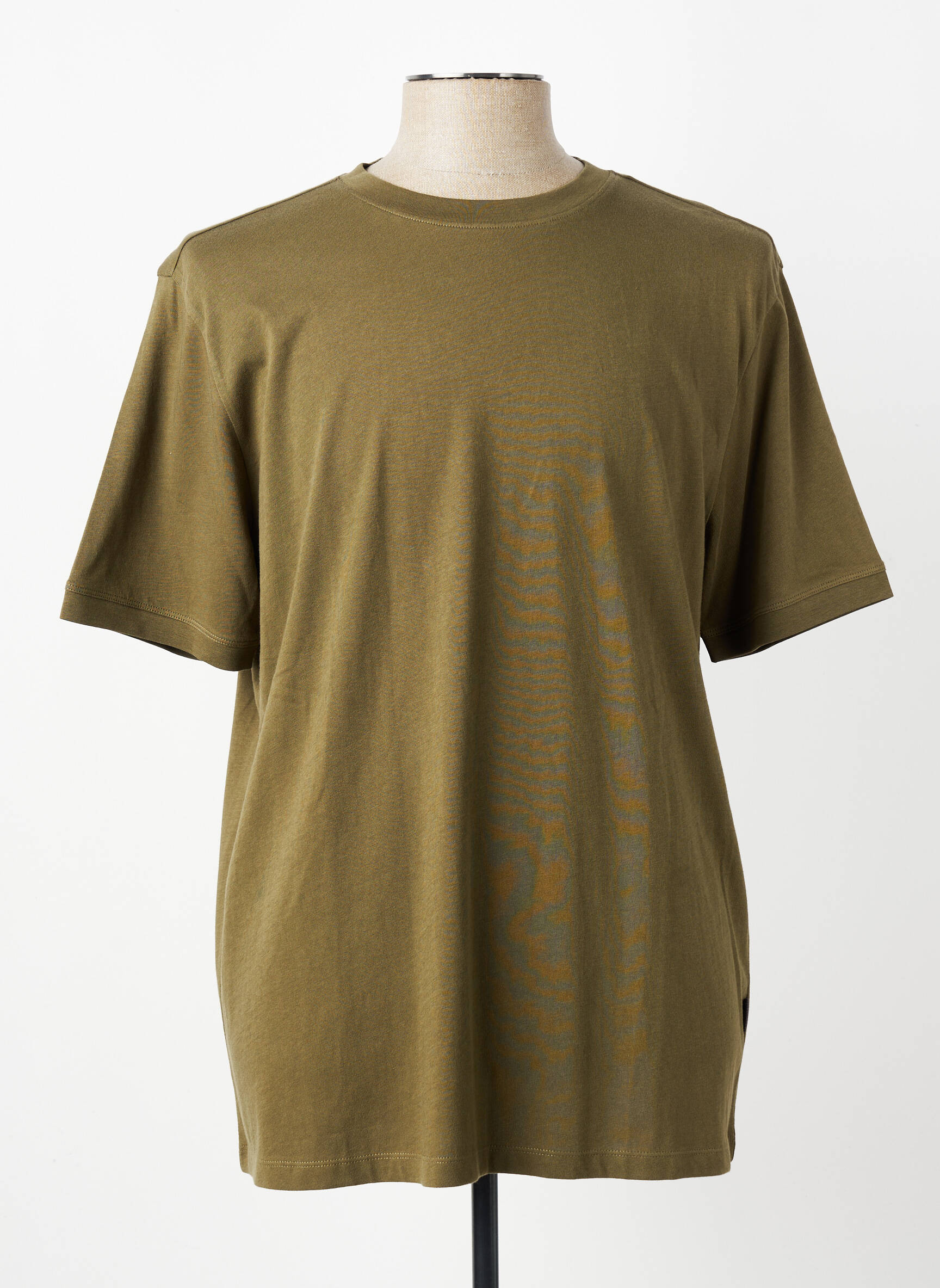 T-shirt broderie manches courtes vert FYNCH-HATTON homme