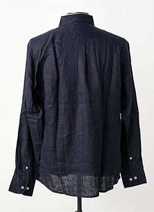 Chemise manches longues coupe cintrée bleu fonce FYNCH-HATTON homme
