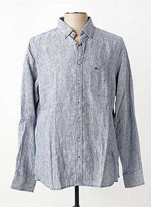 Chemise manches longues coupe cintrée bleu FYNCH-HATTON homme