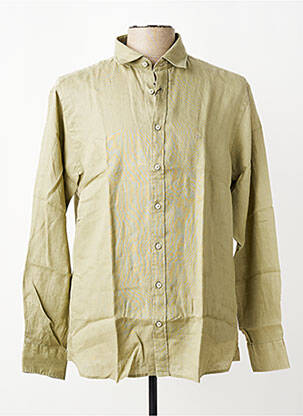 Chemise manches longues coupe cintrée vert FYNCH-HATTON homme