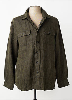 Veste casual fermeture boutonnée sur le devant vert FYNCH-HATTON homme
