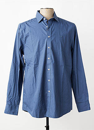 Chemise manches longues coupe cintrée bleu FYNCH-HATTON homme