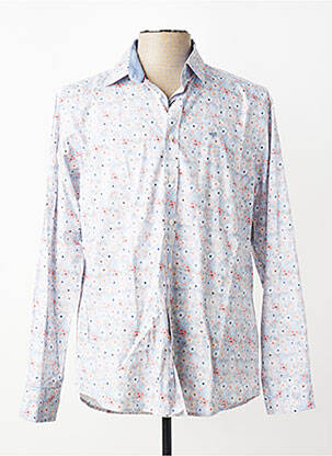 Chemise manches longues imprimé fleurs bleu FYNCH-HATTON homme