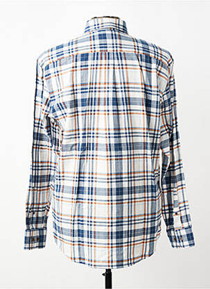 Chemise manches longues imprimé écossais bleu FYNCH-HATTON homme