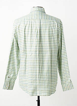 Chemise manches longues imprimé carreaux vert FYNCH-HATTON homme