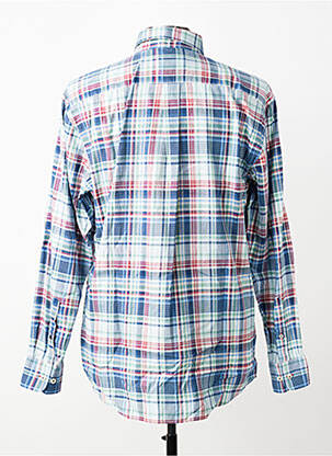 Chemise manches longues imprimé écossais bleu FYNCH-HATTON homme
