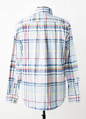 Chemise manches longues imprimé écossais bleu FYNCH-HATTON homme