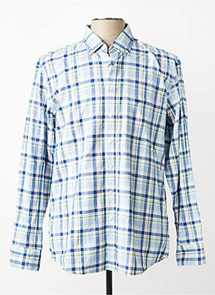 Chemise manches longues imprimé écossais vert FYNCH-HATTON homme