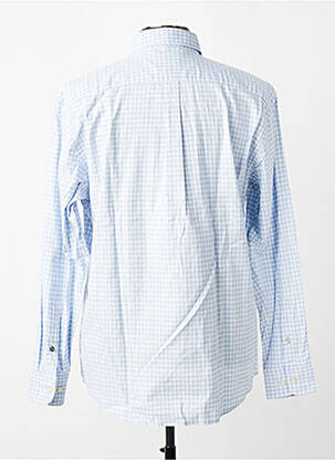 Chemise manches longues imprimé carreaux bleu FYNCH-HATTON homme