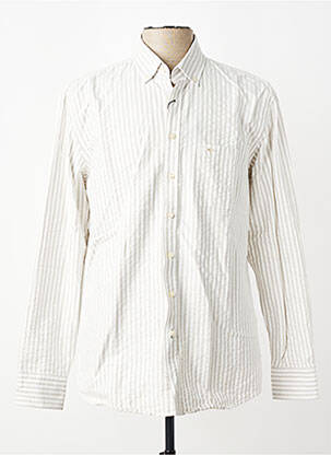 Chemise manches longues coupe cintrée beige FYNCH-HATTON homme