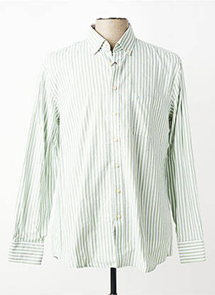 Chemise manches longues coupe cintrée vert FYNCH-HATTON homme