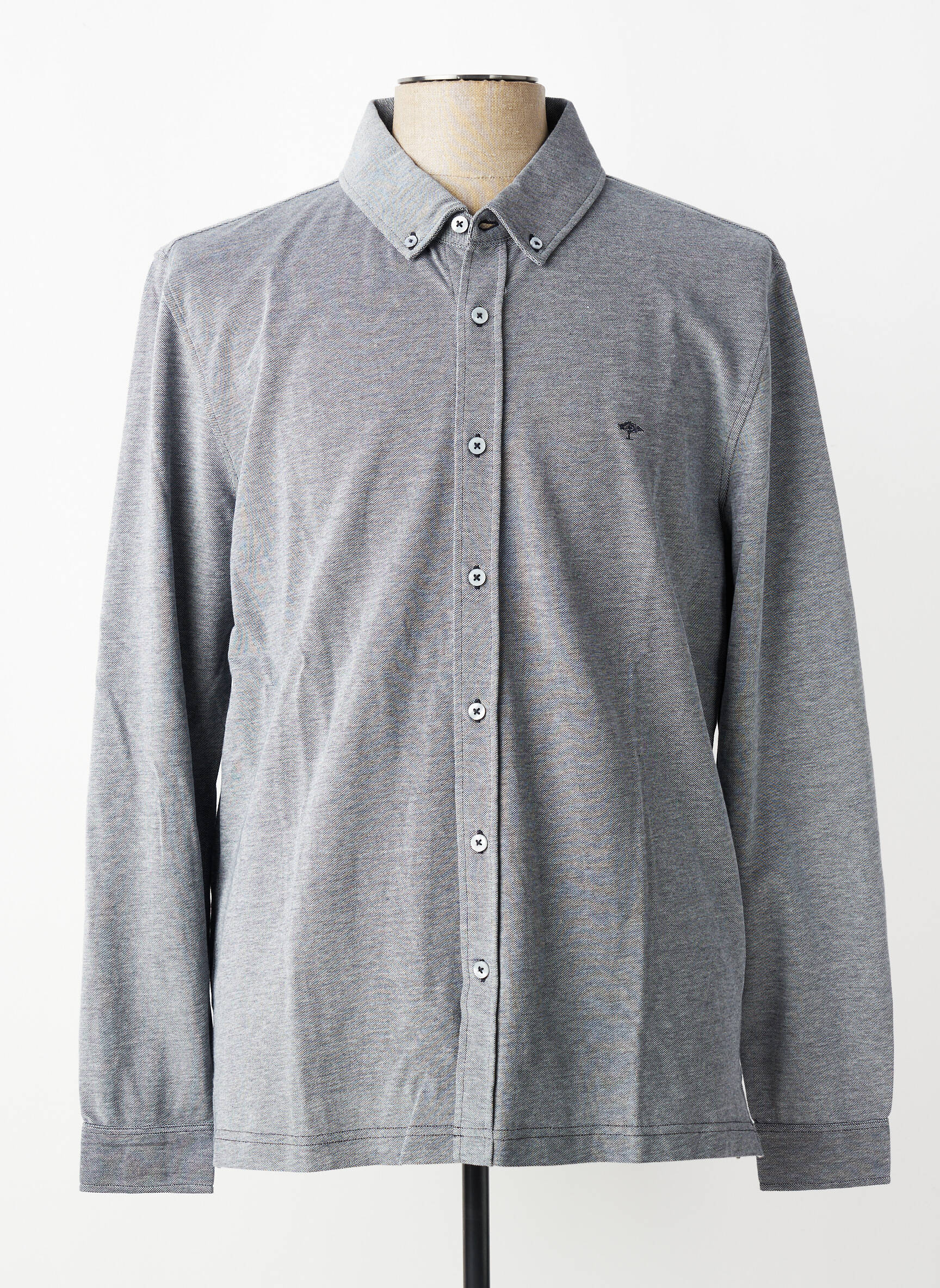 Chemise manches longues coupe cintrée bleu FYNCH-HATTON homme