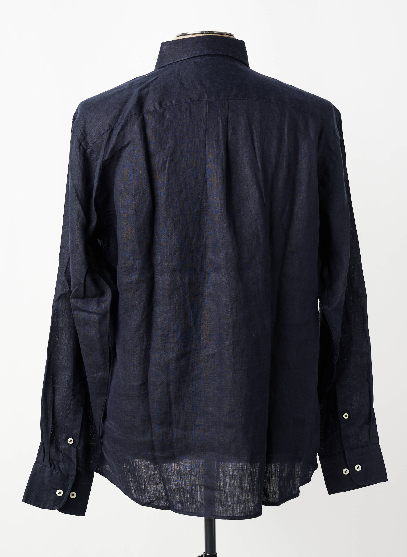 Chemise manches longues coupe cintrée bleu fonce FYNCH-HATTON homme