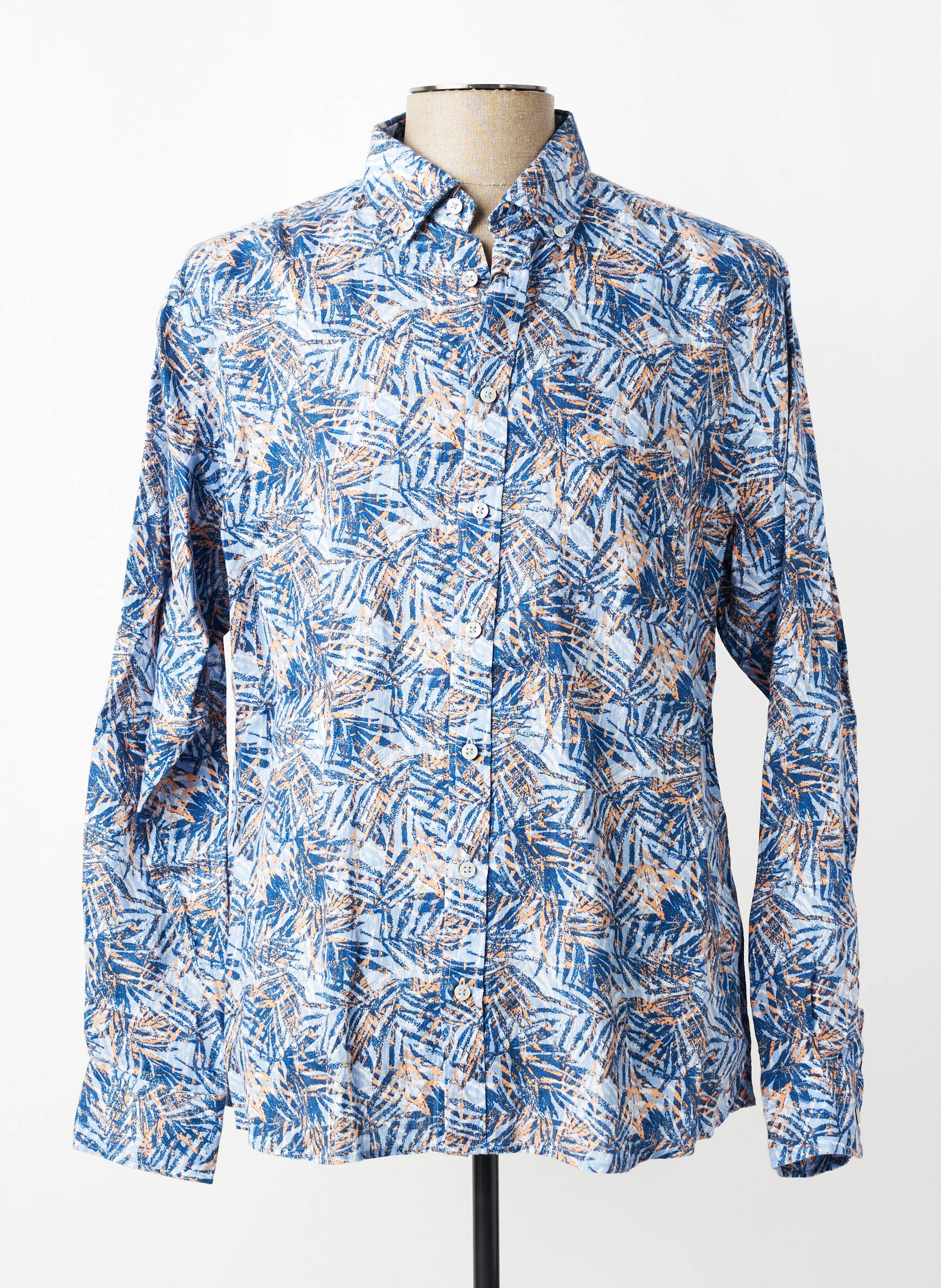 Chemise manches longues coupe cintrée bleu FYNCH-HATTON homme