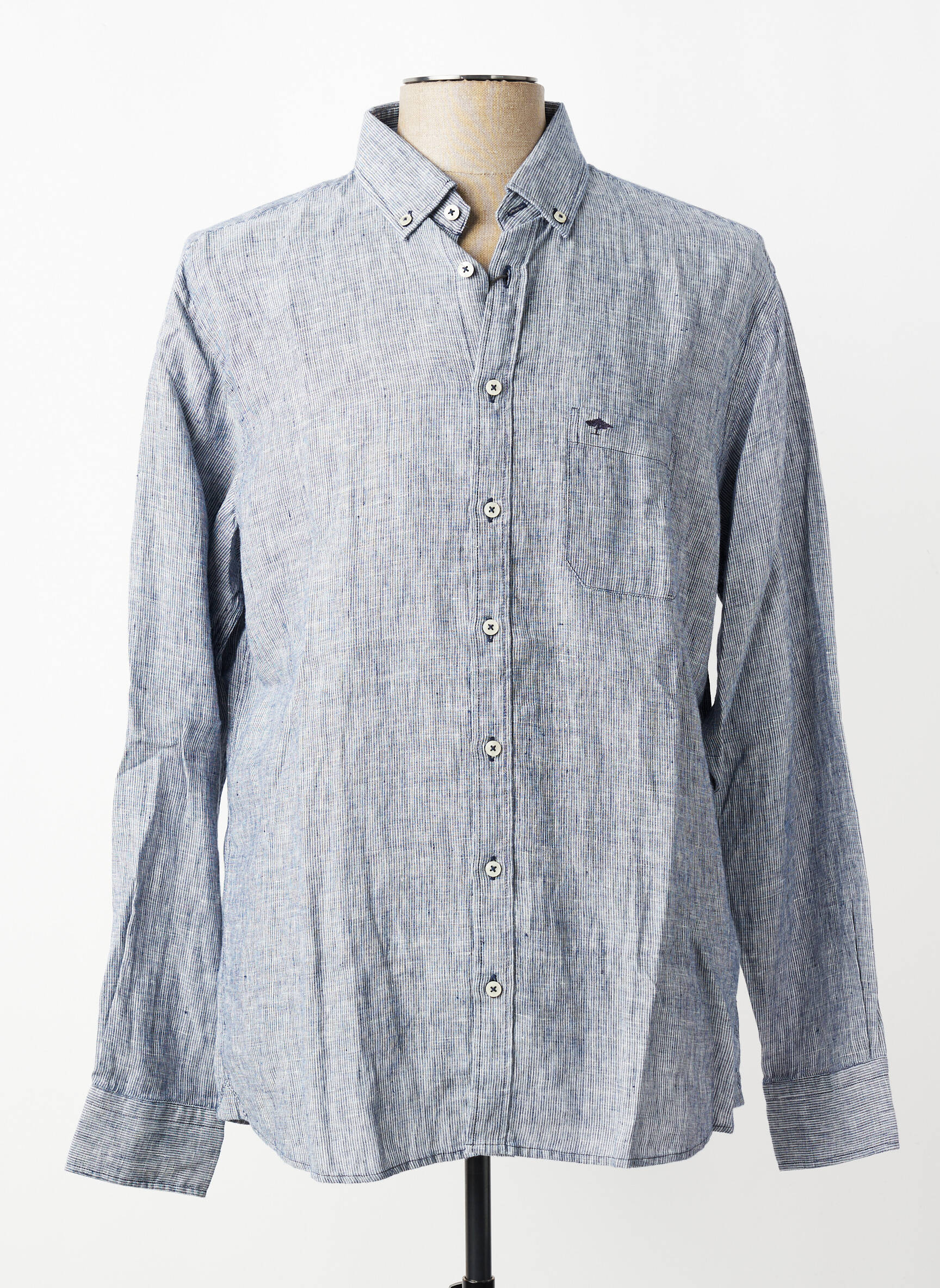 Chemise manches longues coupe cintrée bleu FYNCH-HATTON homme