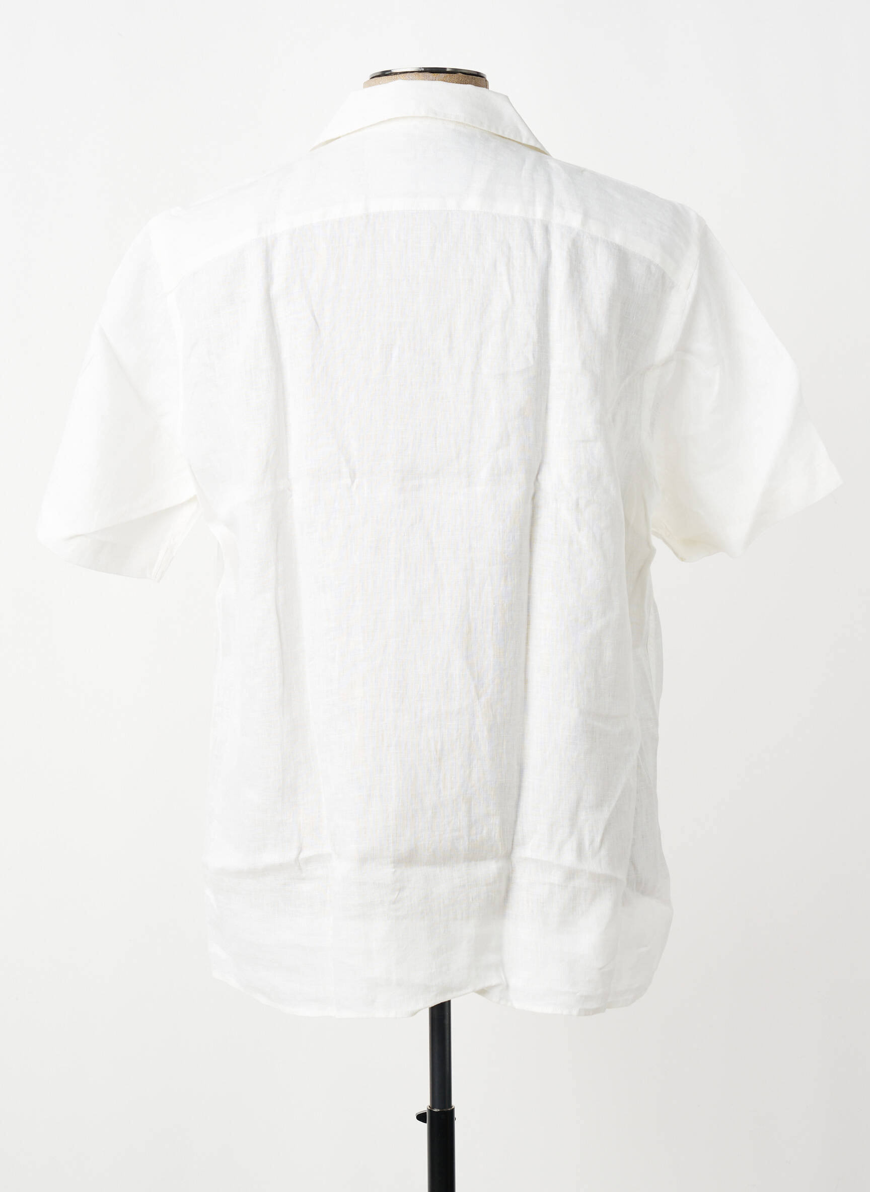 Chemise manches courtes col tailleur beige FYNCH-HATTON homme