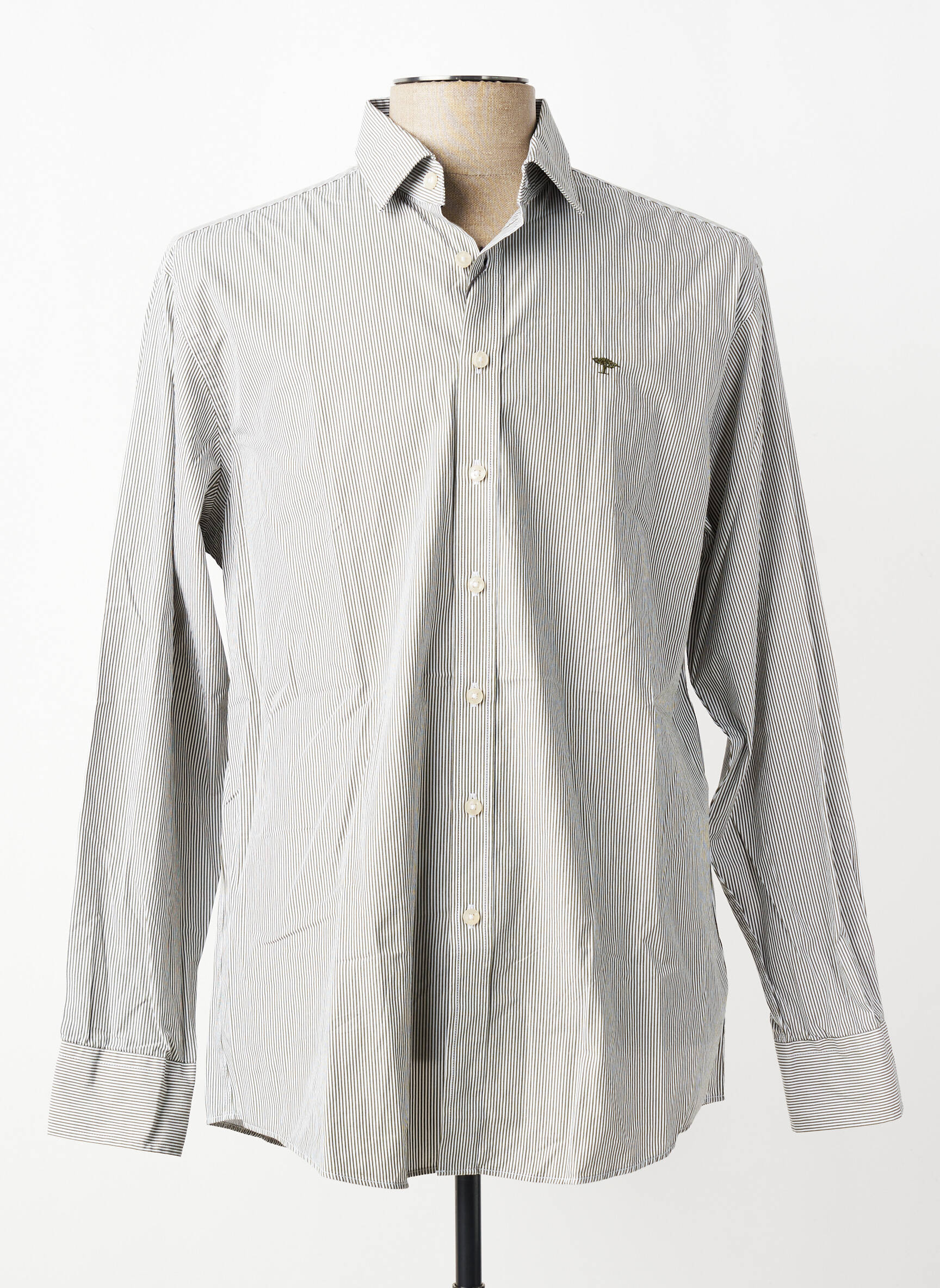 Chemise manches longues coupe cintrée vert FYNCH-HATTON homme