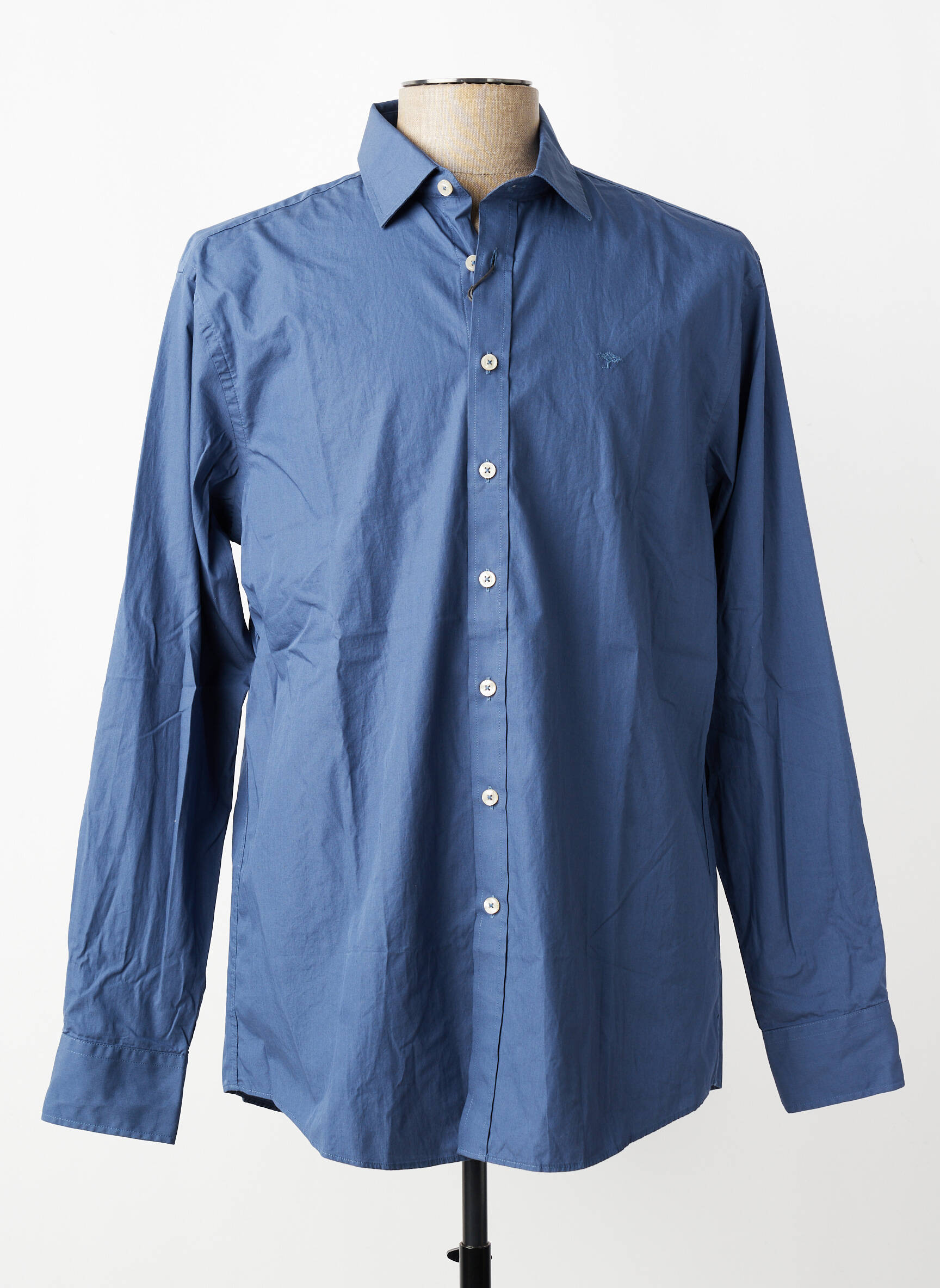 Chemise manches longues coupe cintrée bleu FYNCH-HATTON homme