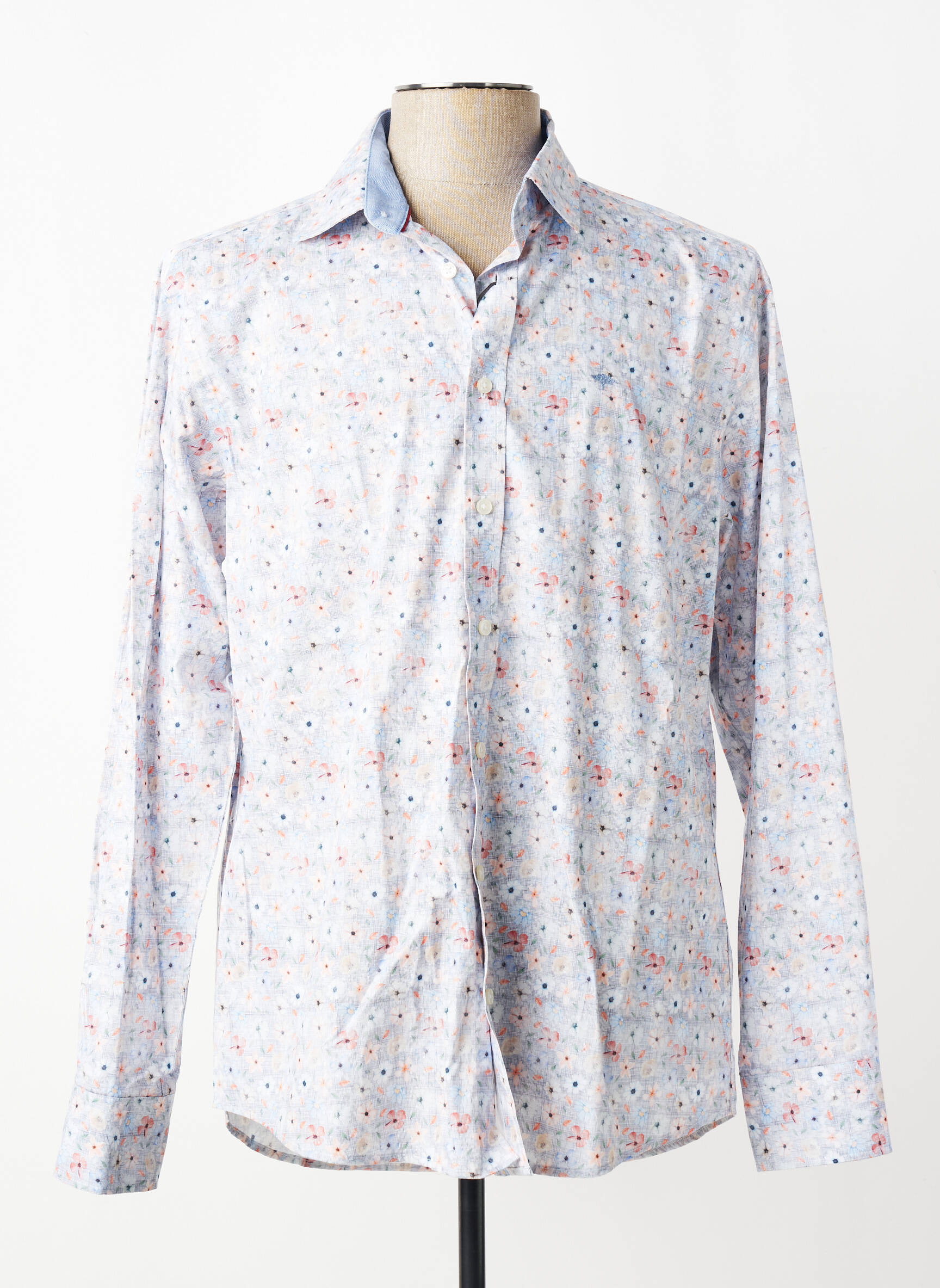 Chemise manches longues imprimé fleurs bleu FYNCH-HATTON homme