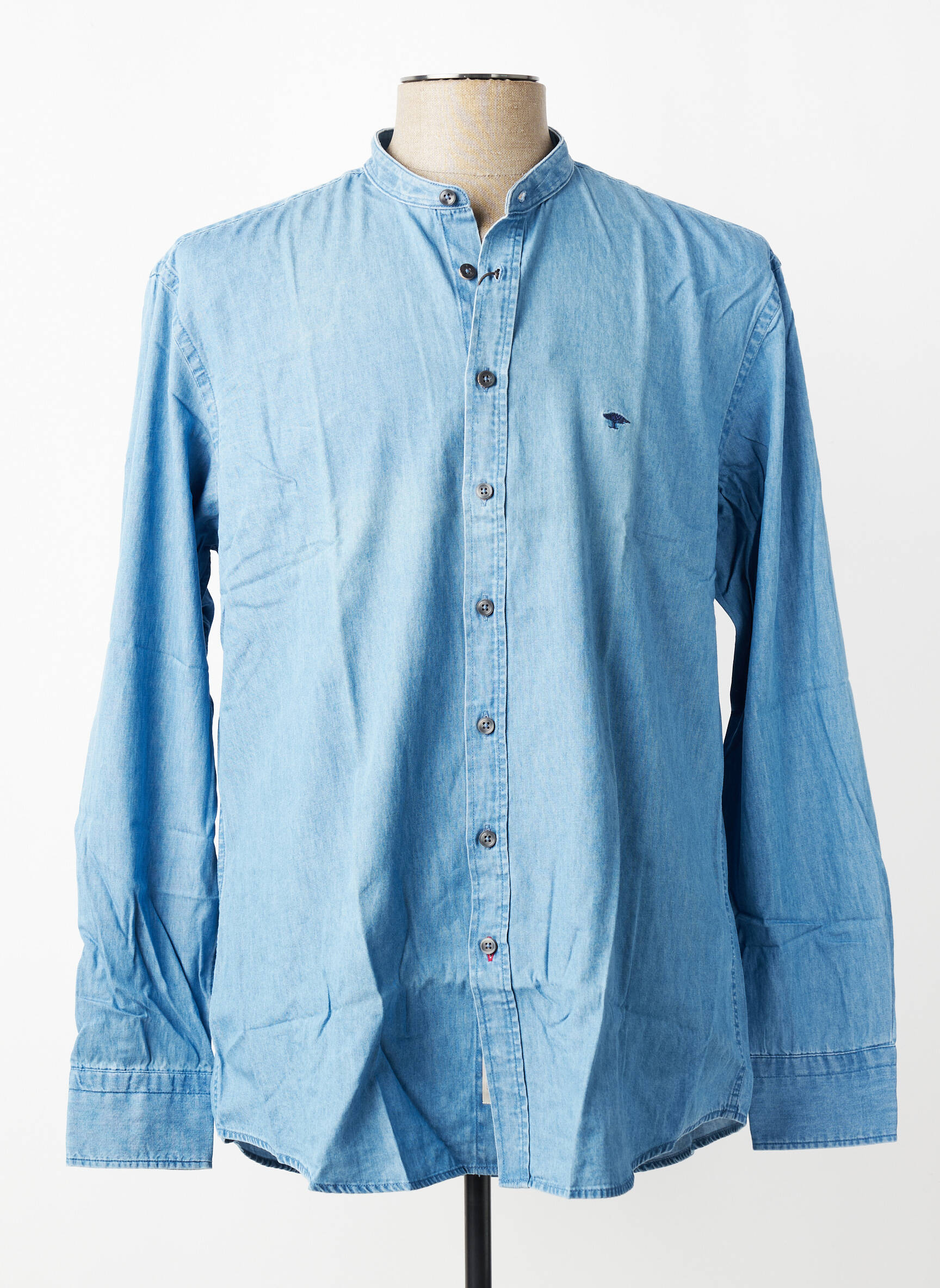 Chemise manches longues coupe cintrée bleu FYNCH-HATTON homme